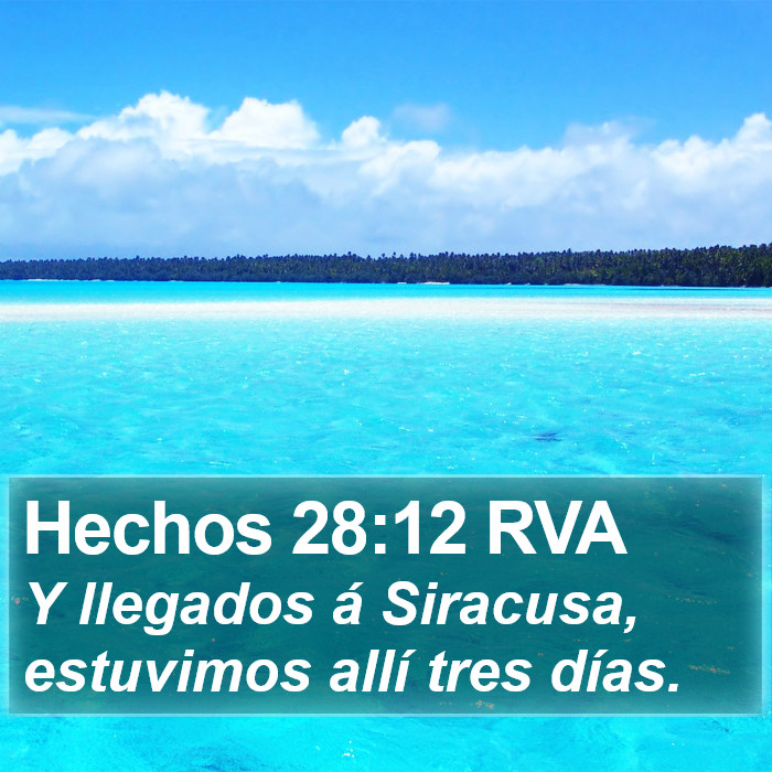 Hechos 28:12 RVA Bible Study