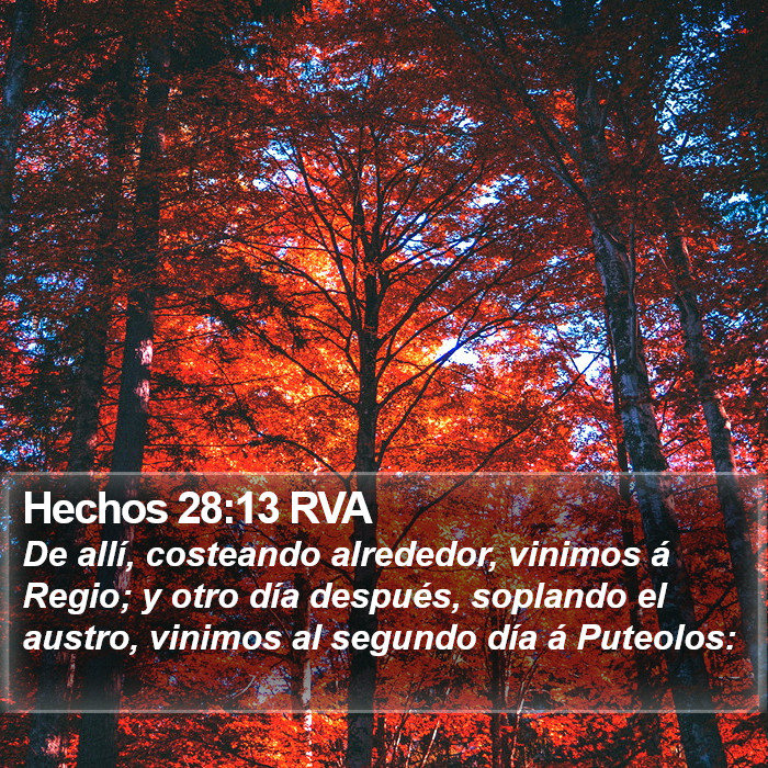 Hechos 28:13 RVA Bible Study