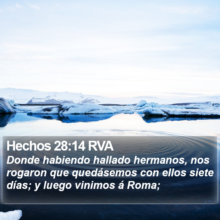 Hechos 28:14 RVA Bible Study