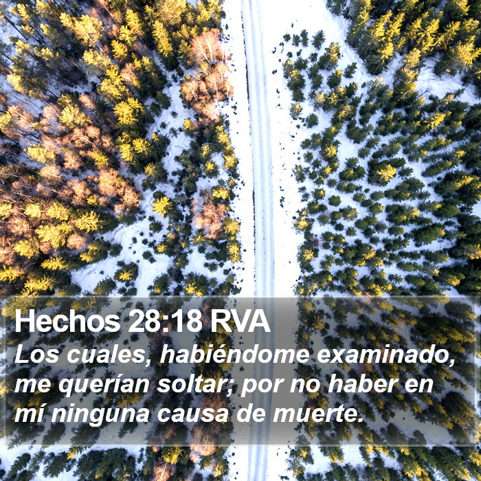 Hechos 28:18 RVA Bible Study