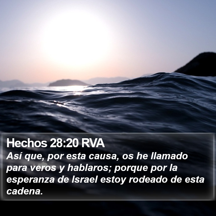 Hechos 28:20 RVA Bible Study