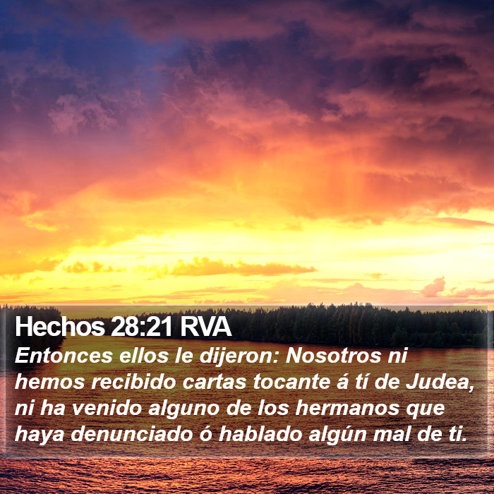 Hechos 28:21 RVA Bible Study