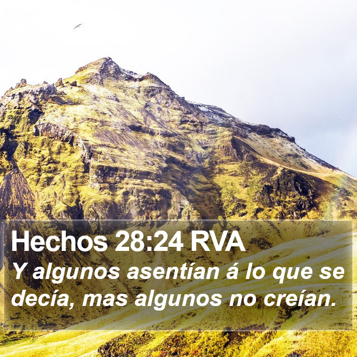 Hechos 28:24 RVA Bible Study