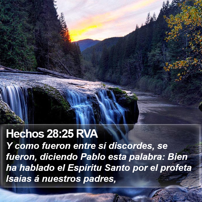 Hechos 28:25 RVA Bible Study