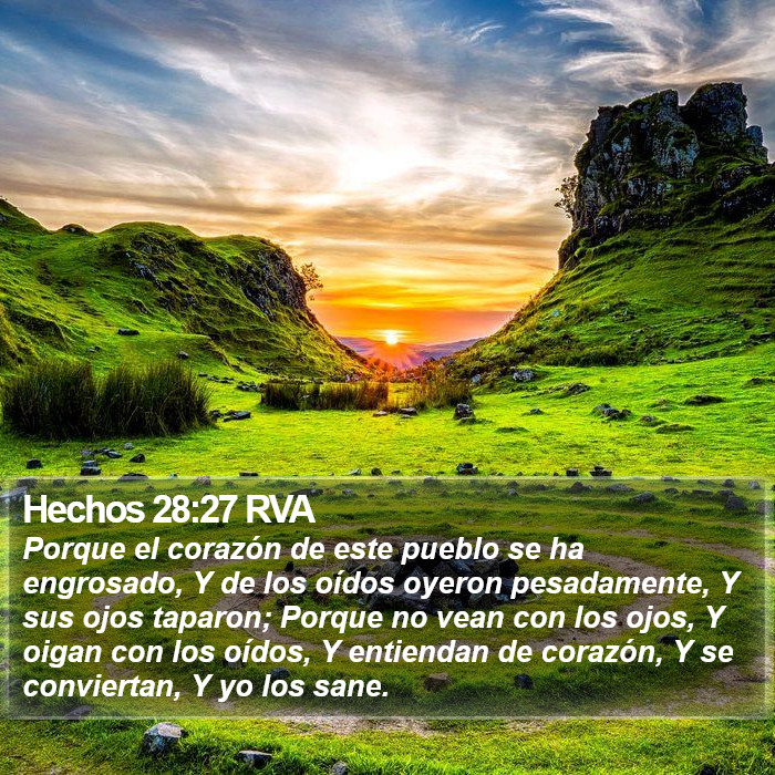 Hechos 28:27 RVA Bible Study