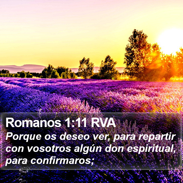 Romanos 1:11 RVA Bible Study