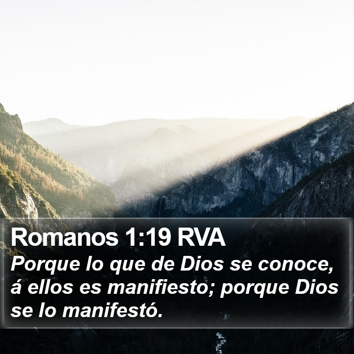 Romanos 1:19 RVA Bible Study