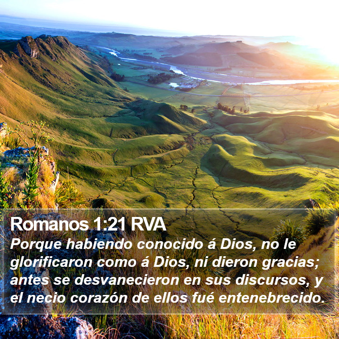 Romanos 1:21 RVA Bible Study