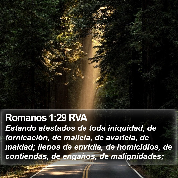 Romanos 1:29 RVA Bible Study