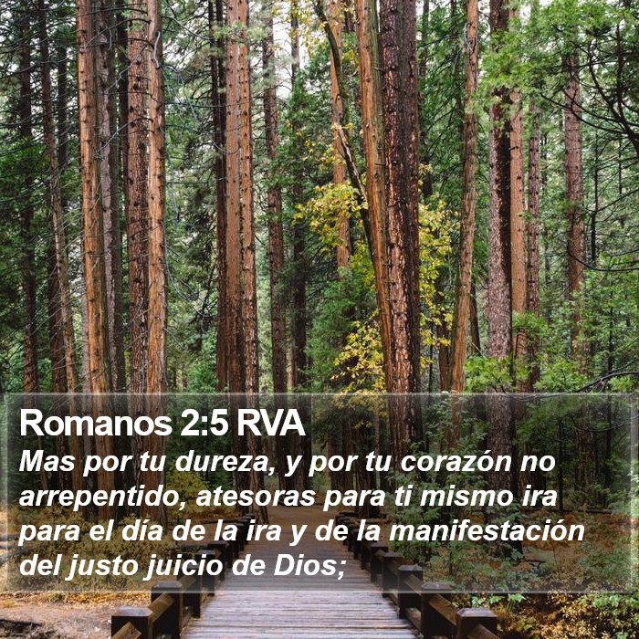 Romanos 2:5 RVA Bible Study