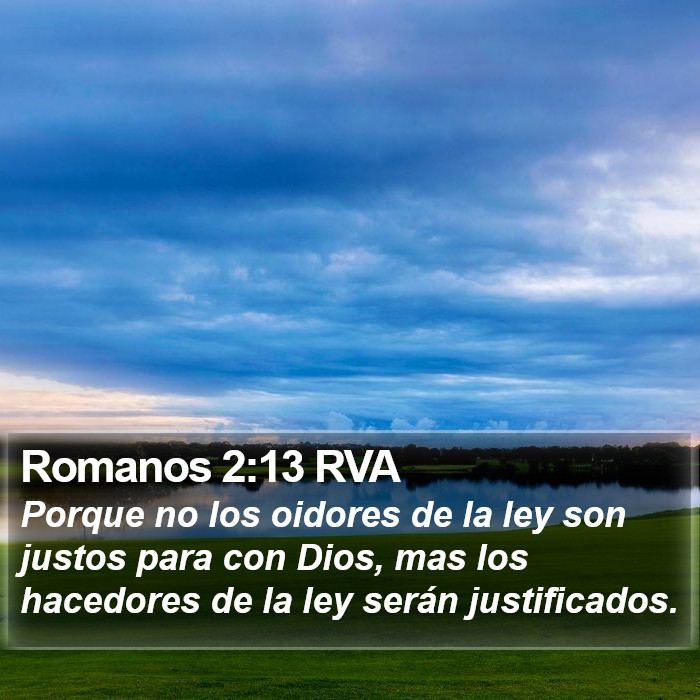 Romanos 2:13 RVA Bible Study