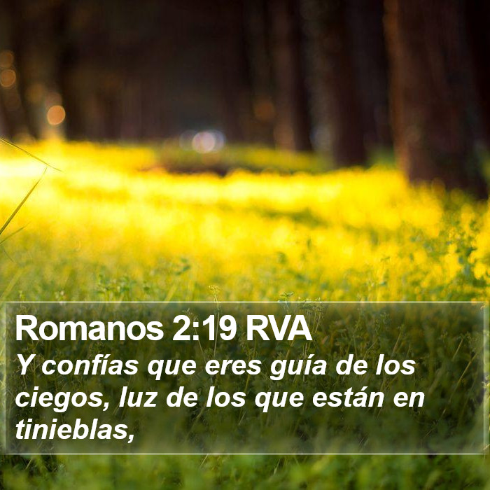 Romanos 2:19 RVA Bible Study