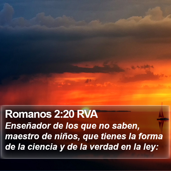 Romanos 2:20 RVA Bible Study