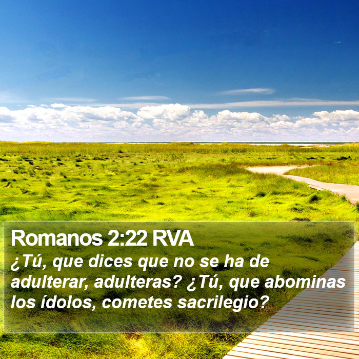 Romanos 2:22 RVA Bible Study