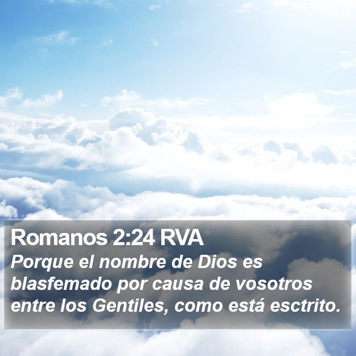 Romanos 2:24 RVA Bible Study