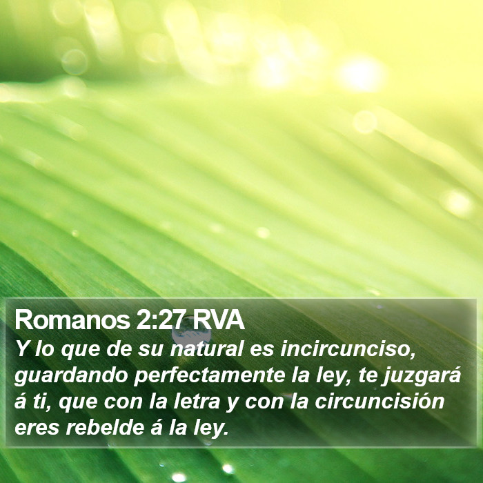 Romanos 2:27 RVA Bible Study