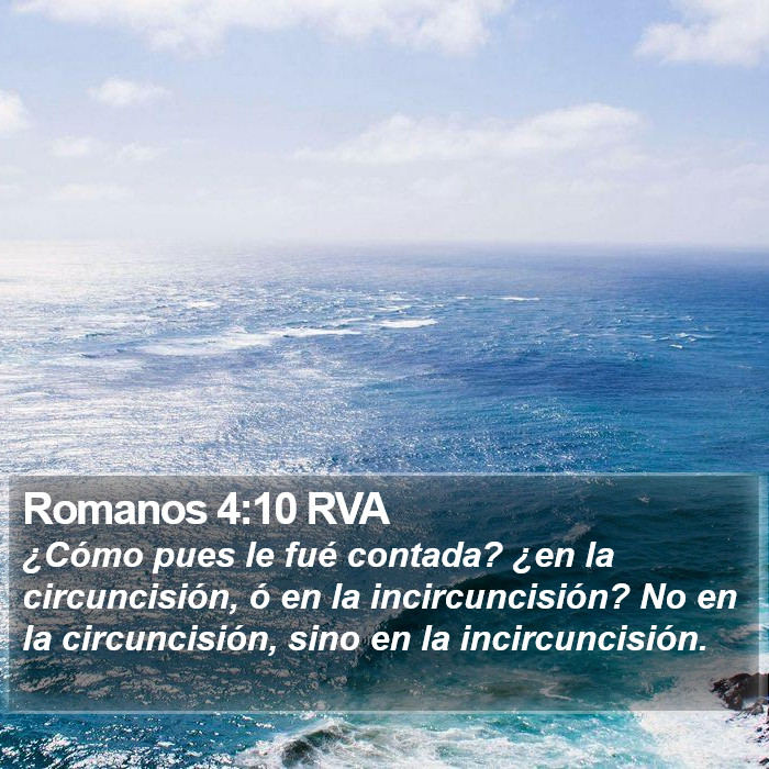 Romanos 4:10 RVA Bible Study