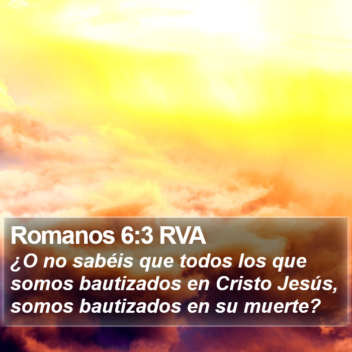 Romanos 6:3 RVA Bible Study