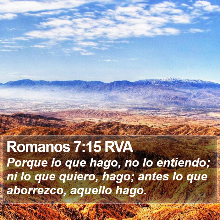 Romanos 7:15 RVA Bible Study