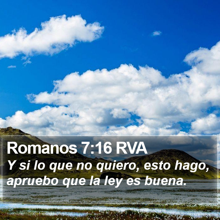 Romanos 7:16 RVA Bible Study