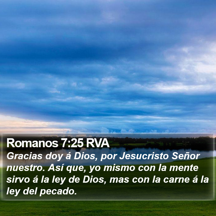 Romanos 7:25 RVA Bible Study