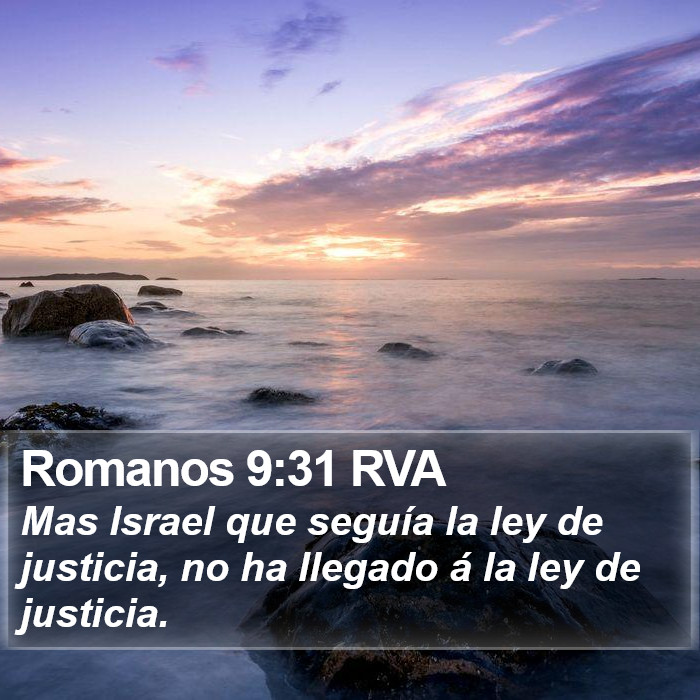 Romanos 9:31 RVA Bible Study