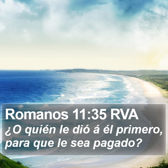 Romanos 11:35 RVA Bible Study