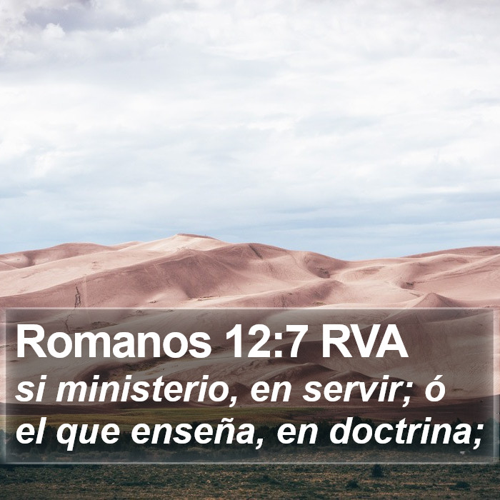 Romanos 12:7 RVA Bible Study