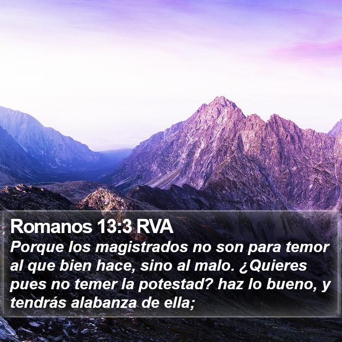 Romanos 13:3 RVA Bible Study