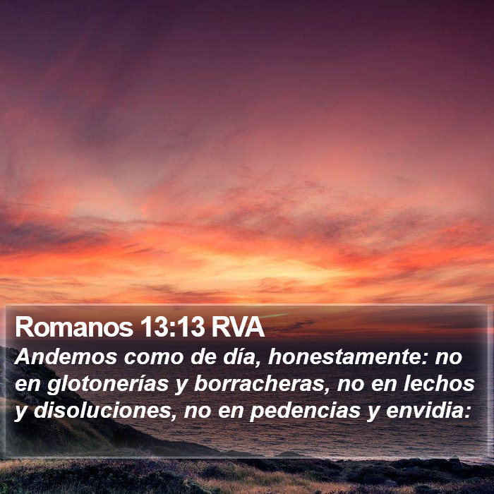 Romanos 13:13 RVA Bible Study