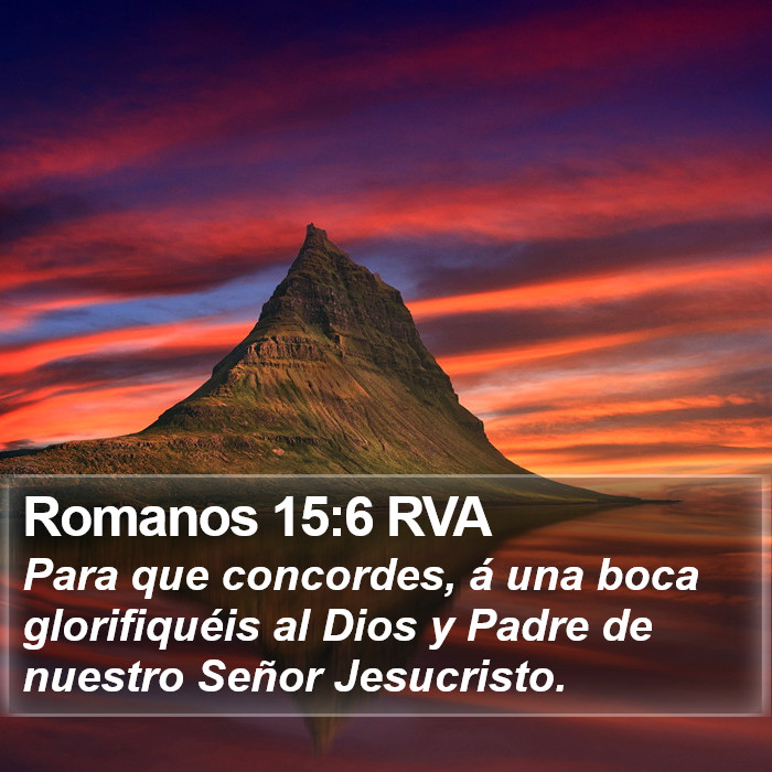 Romanos 15:6 RVA Bible Study