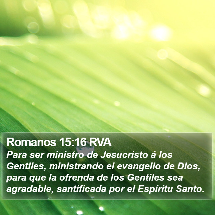 Romanos 15:16 RVA Bible Study