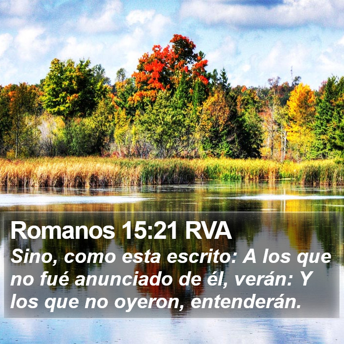 Romanos 15:21 RVA Bible Study