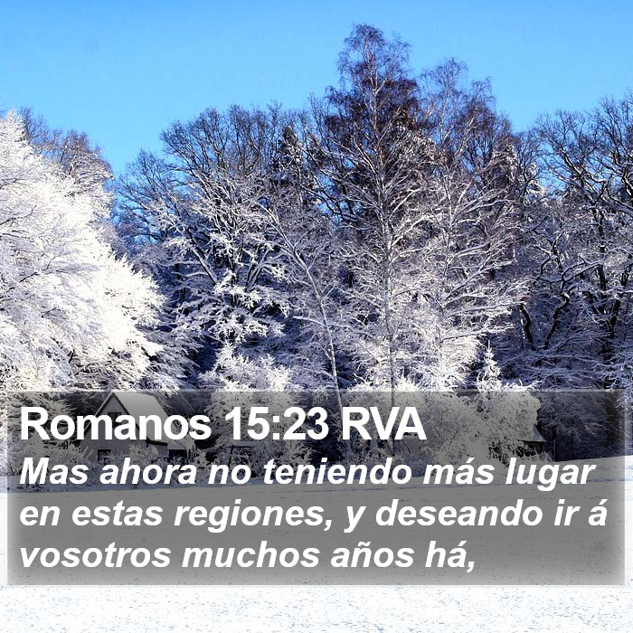 Romanos 15:23 RVA Bible Study