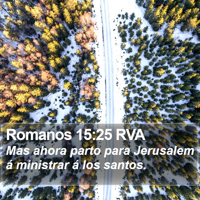 Romanos 15:25 RVA Bible Study