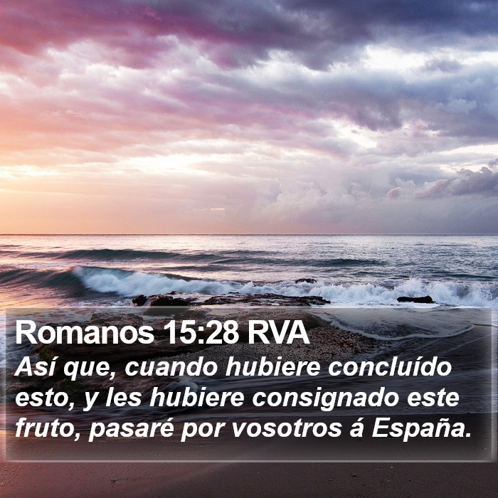 Romanos 15:28 RVA Bible Study