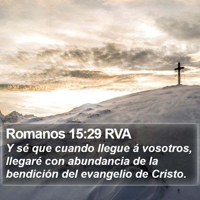 Romanos 15:29 RVA Bible Study