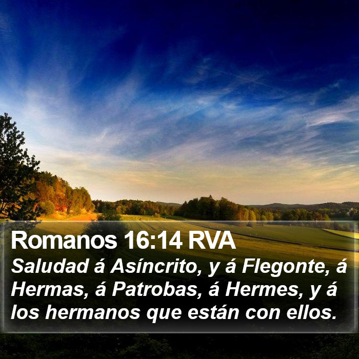 Romanos 16:14 RVA Bible Study