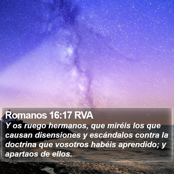 Romanos 16:17 RVA Bible Study