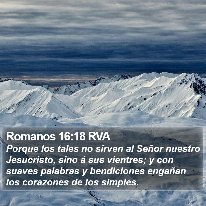 Romanos 16:18 RVA Bible Study