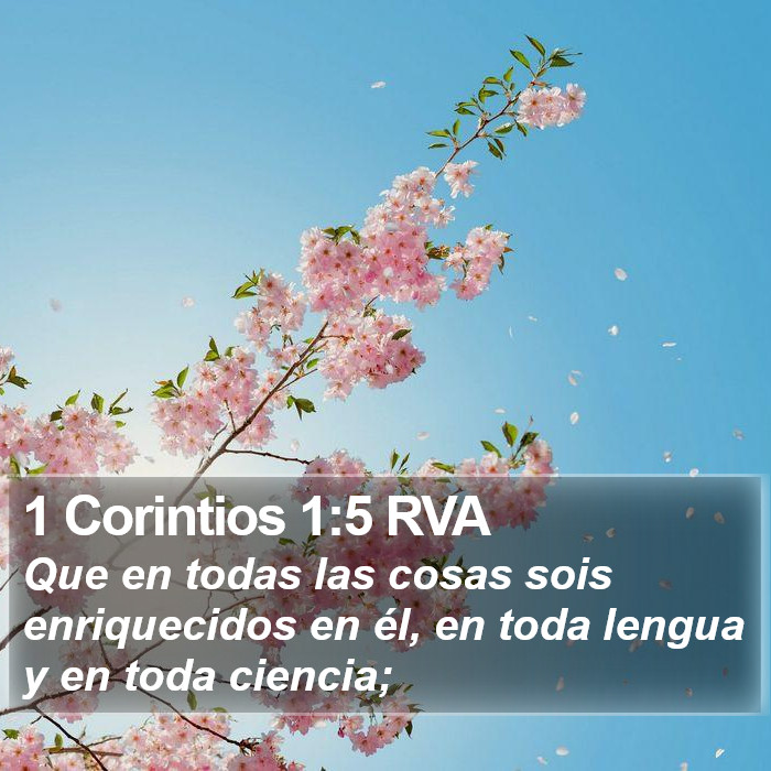 1 Corintios 1:5 RVA Bible Study