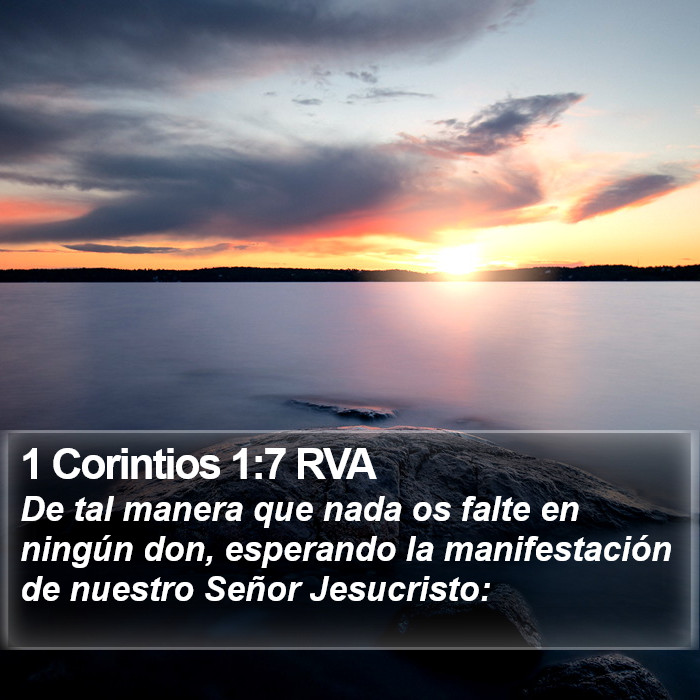 1 Corintios 1:7 RVA Bible Study