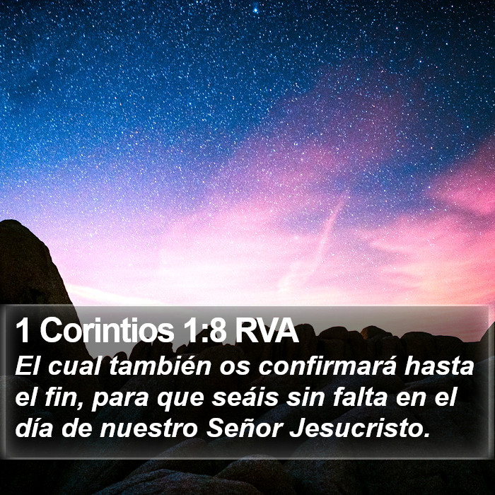 1 Corintios 1:8 RVA Bible Study