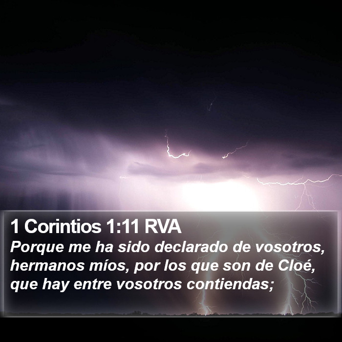 1 Corintios 1:11 RVA Bible Study