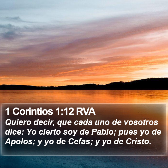 1 Corintios 1:12 RVA Bible Study