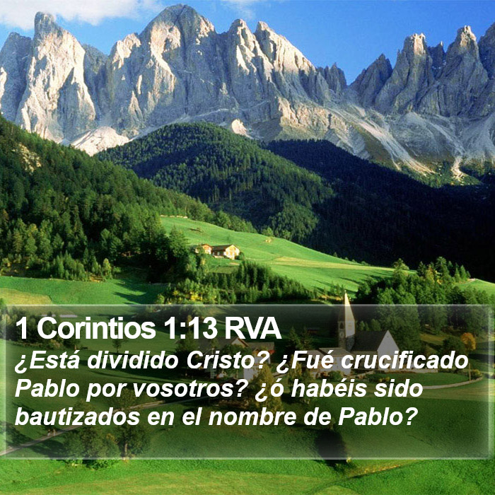 1 Corintios 1:13 RVA Bible Study