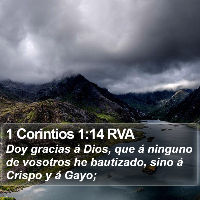 1 Corintios 1:14 RVA Bible Study