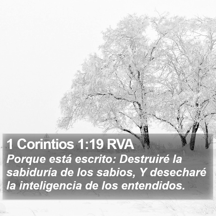 1 Corintios 1:19 RVA Bible Study