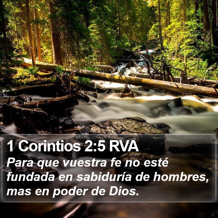 1 Corintios 2:5 RVA Bible Study