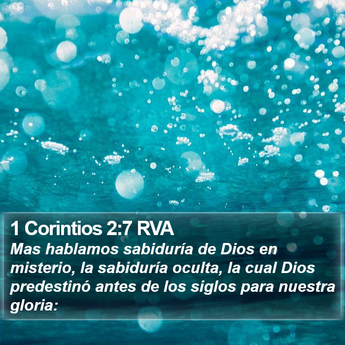 1 Corintios 2:7 RVA Bible Study